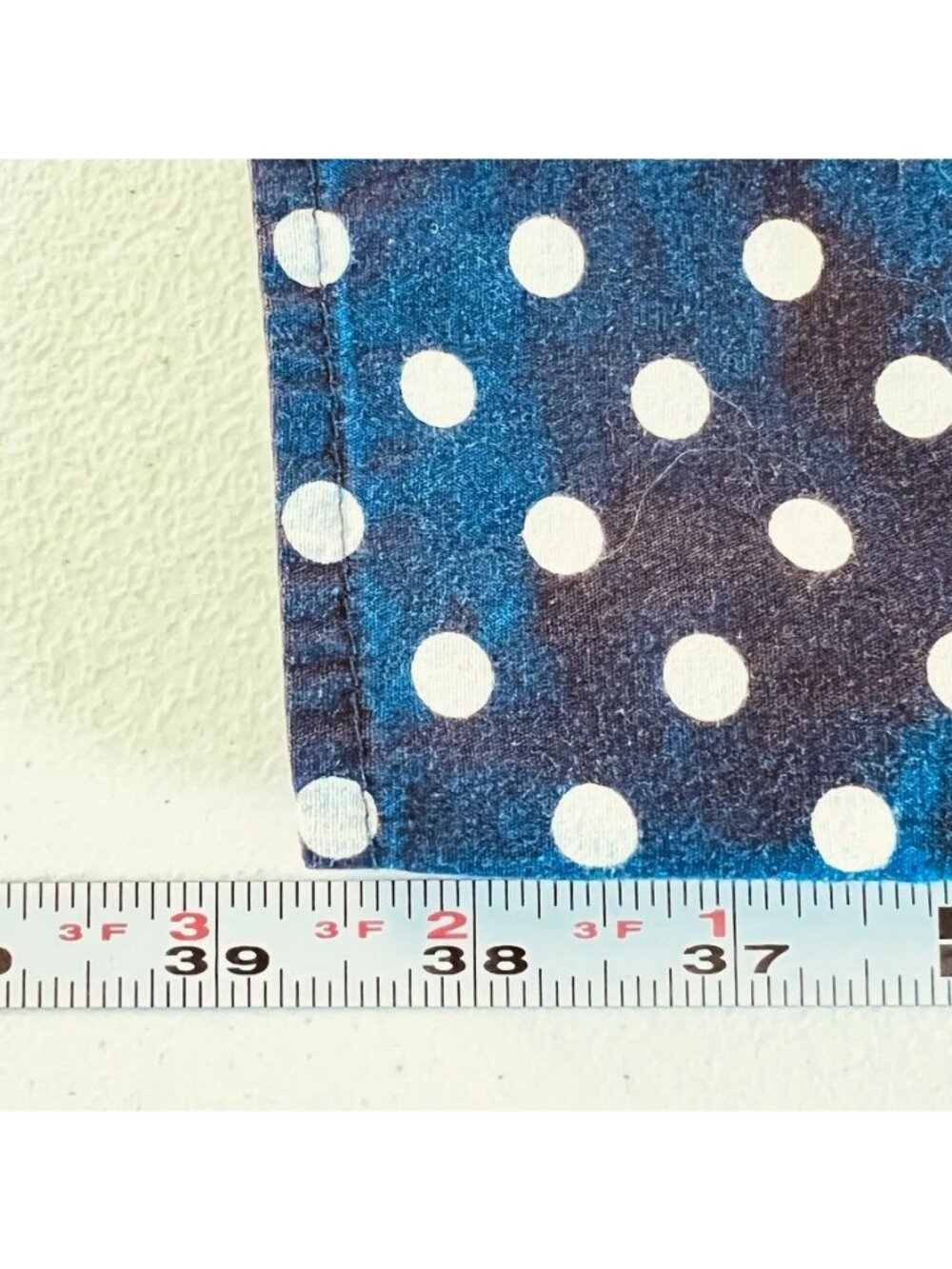 Vintage Navy Polka Dot Womens Sz L Shirt Dress Rockabilly Pin Up - Picture 13 of 15